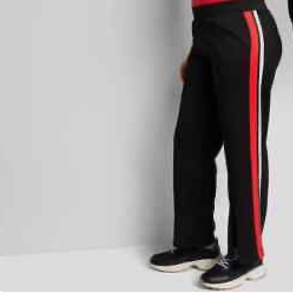 Women's High-Rise Track Pants - Wild Fable   COLOR Red Black White  SIZE S  NWT